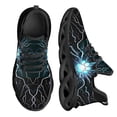 thumbnail image 1 of Zapatillas de deporte de malla con estampado de huellas de perro para mujer, transpirables, suaves, planas, con cordones, informales, con plataforma, 1 of 6