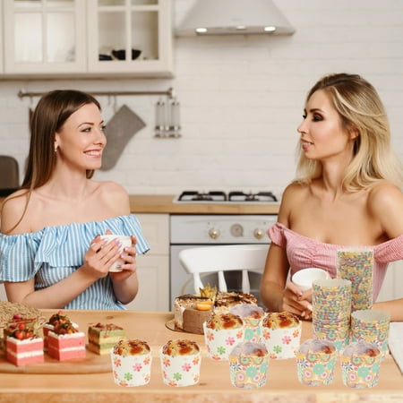 

200pcs Paper Baking Cups Birthday Cupcake Liners Baking Cups for Theme Party Decorations (Clover Sunflower)