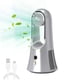 thumbnail image 4 of Ventilador de escritorio sin cuchillas con difusor de aromaterapia - Ventilador portátil silencioso de 14,2", 6 velocidades, alimentado por USB para dormitorio de oficina en casa, blanco/plata, 4 of 9