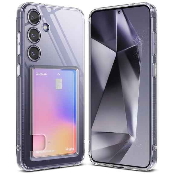 Ringke [Fusion Card] Anti-Yellowing Protective Card Holder Samsung Galaxy S24 Plus Case - Clear