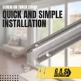 thumbnail image 2 of 6-Foot Stainless Steel Screw-On Track Cover for Sliding Patio Glass Doors - Repair & Replace Stainless Steel, 2 of 7