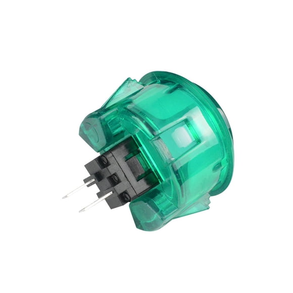 Sidaley Máquina de juego con botón pulsador, accesorios originales transparentes, interruptor colorido, luz a presión, gabinete de inicio, Videojuegos y accesorios Verde