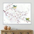 thumbnail image 2 of Designart 'Blossoming Cherry Tree and Birds' Traditional Framed Canvas Wall Art Print, 2 of 5