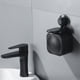 thumbnail image 3 of Dispensador de jabón manual, de pared, sin taladro, ventosa, plástico negro, 11,8x11x10cm, carga de 3 kg, para baño cocina, dispensador de champú de gel de ducha, material ABS, 1 paquete, 3 of 6