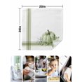 thumbnail image 4 of Fall Cloth Napkins Set of 8 Reusable Dinner Napkins, Sage Green Pumpkin Thanksgiving Stripe Leaf Cocktail Napkin Washable Table Napkins for Wedding/Holiday Party/Baby Shower 20"x20", 4 of 7
