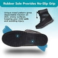 thumbnail image 4 of Totes Kids Buster Snow Boots with Elastic Lace Toggle Closure Black/Blue 1 Medium, 4 of 5