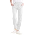 thumbnail image 2 of Dnzceghtig Pantalones Para Mujer Pantalones Rectos Largos De Algodón Y Lino Casuales Con Cordón Sólido Cintura Elástica, 2 of 5