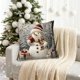 thumbnail image 4 of Christmas Pillow Cover Holiday Decoration Polyester Linen Sofa Couch Throw Pillow Case for Living Room Bedroom Seasonal Home Decor Gift, 4 of 6