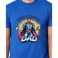 thumbnail image 4 of Papa-Triotic Dad Men's Superhero Patriotic Father 4th of July Parody Funny T-Shirt, 4 of 5