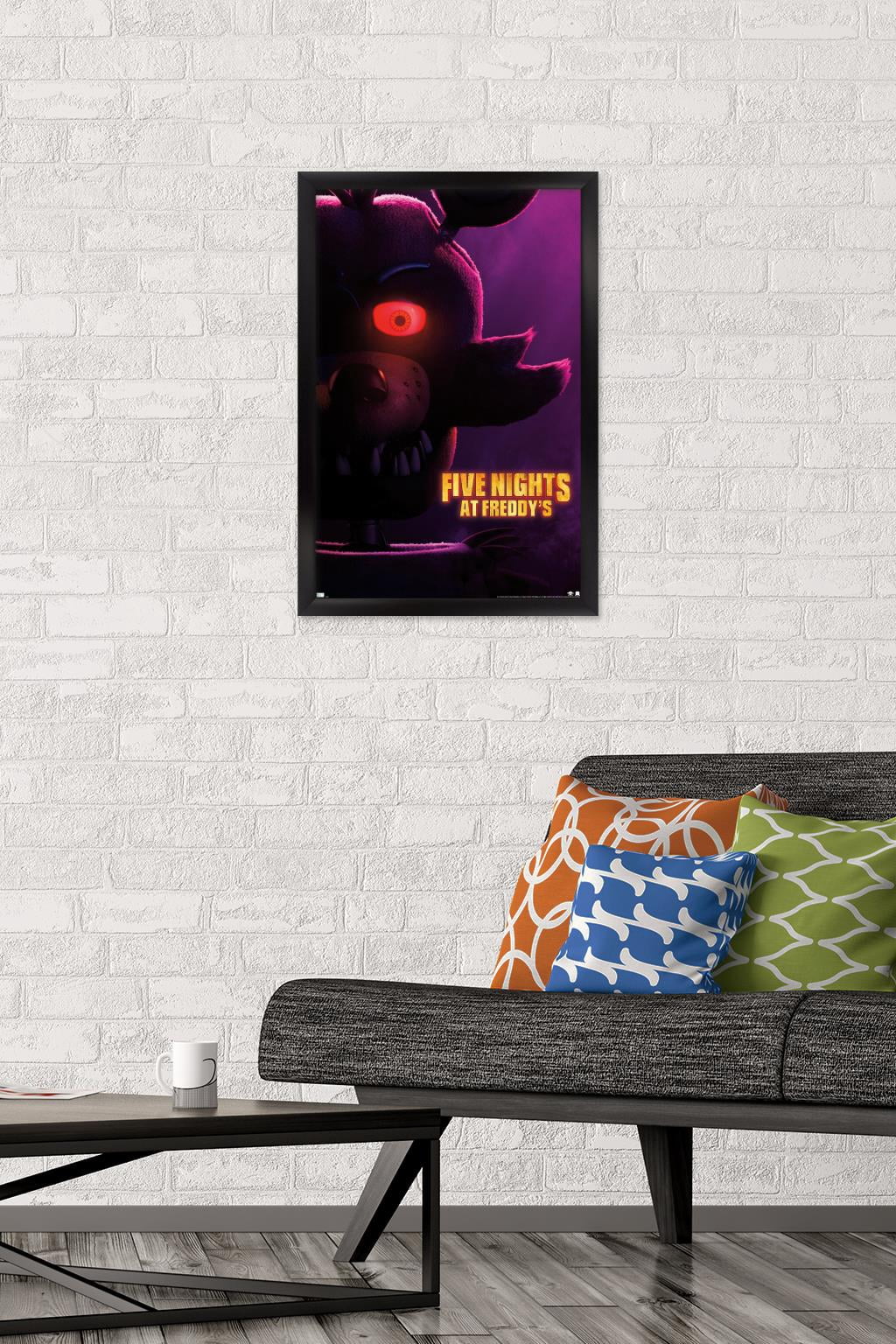 Five Nights at Freddy's Movie - Foxy One Sheet Wall Poster, 14.725" x 22.375" Framed