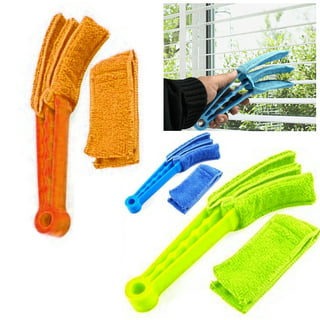 Yaoping Blind Cleaner Duster Tool, Blinds Cleaner, Blind Cleaner Tool,  2-in-1 Window Blind Cleaner, Duster Brush Venetian Blind Brush