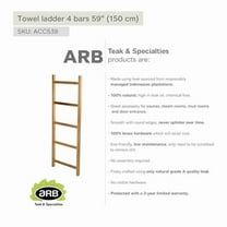 ARB TEAK & SPECIALTIES ACC539 Teak Towel Ladder 59' (150 cm) with 5 bars