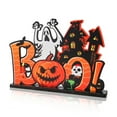 thumbnail image 3 of Table Ornament Halloween Party Activity Desktop Decoration DIY Craft Wooden Ornament for Home Decor, 3 of 10