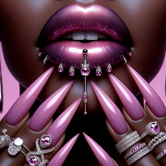 Diamond Painting Kits for Adults Sexy Lips Full Drill DIY Diamond Art for Adults Beginners Picture Art Crystal Painting for Home Wall Decor