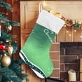thumbnail image 4 of Coolnut Green Christmas Pattern Christmas Stockings, Personalized Large Christmas Stocking, Cute Snowflake Stockings 18" Xmas Stocking for Xmas Decorations Xmas Gifts, 4 of 7