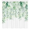 thumbnail image 3 of Ambesonne Eucalyptus Shower Curtain, Pastel Botany Leaves Art, 69"Wx84"L, Sea Green Pale Green, 3 of 3