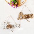thumbnail image 2 of CNKOO English Letters DIY Door Sign Linen Rope Home Pattern Hanging Door Sign Pendant for Home, 2 of 10