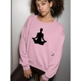 thumbnail image 2 of Yoga Silhouette      Sweatshirt Women -Image by Shutterstock, Female Medium, 2 of 4