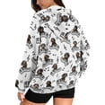 thumbnail image 2 of SCRAWLGOD Dachshund Piano Musical Notes Full Zip Up Hoodies for Women Fall Winter Outfits Hooded Long Sleeve Sweatshirt Soft Sweater with Drop Shoulder for School Holiday Shopping, L, 2 of 7