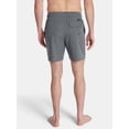 thumbnail image 3 of Laguna Men's Stretch Volley Swim Trunks with Brief Liner, 7" Inseam, Sizes M-2XL, 3 of 5