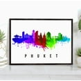 thumbnail image 1 of Pera Print Phuket Skyline Thailand Poster, Phuket Cityscape Painting, Phuket Thailand Poster, Cityscape and Landmark Print, Home Wall Art, Office Wall Decor - 16x24 Inches, 1 of 1