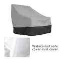 thumbnail image 3 of maytalsory Chair Cover Furniture Rattan Dustproof Covers Bench Adjustable Drawstring Protector Organizer Outdoor Patio Accessories Grey + black, 3 of 9
