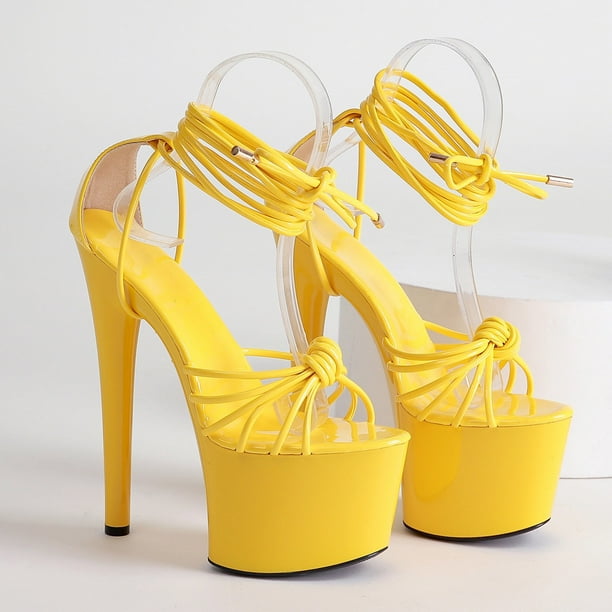 Sexy yellow deals shoes