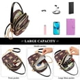 thumbnail image 5 of FORMRS Crossbody Bag for Women Quilted Travel Shoulder Cell Phone Purse with Chain Strap Handbag, Star Spangled Squares, 5 of 7