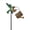 Warm White, variant on Flamingo Watering Can Solar Light, IP65 Waterproof Warm White & Color Changing LED Solar Stake Lights for Outdoor Garden Yard Patio Decor