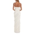 thumbnail image 3 of Coduop Women Spaghetti Strap Dress Layered Tiered Ruffle Sleeveless Backless Bodycon Long Dress, 3 of 5
