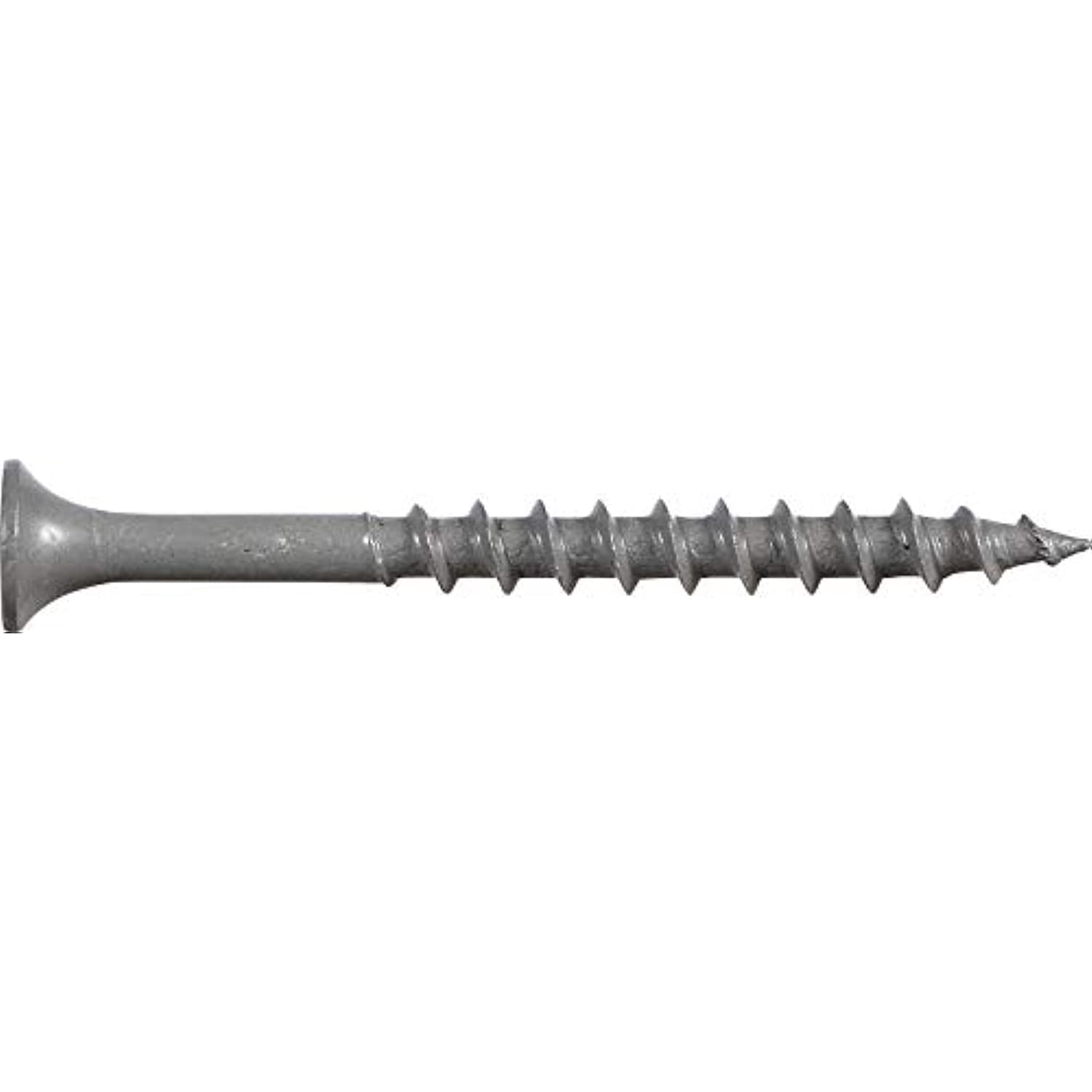 Fas-n-Tite Deck and Fence Wood Screws, #8 x 2", Steel, Epoxy, Phillips, Gray, 50 pack