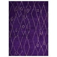thumbnail image 2 of Rugsotic Carpets Hand Knotted Loom Silk 6'x9' Area Rug Geometric Purple LS0606, 2 of 5