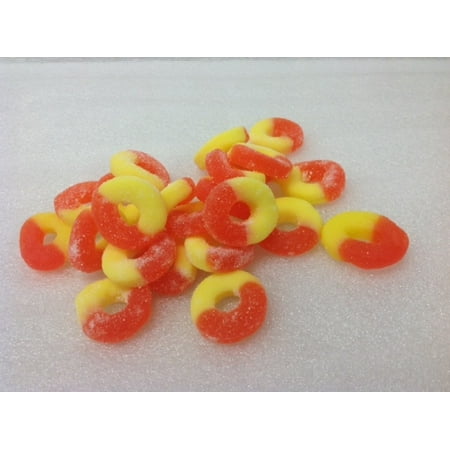 Sugar Free Gummi Peach Anneaux 4,5 livres de sucre bonbons __gVirt_NP_NN_NNPS&lt;__ bonbons gélifiés gratuit