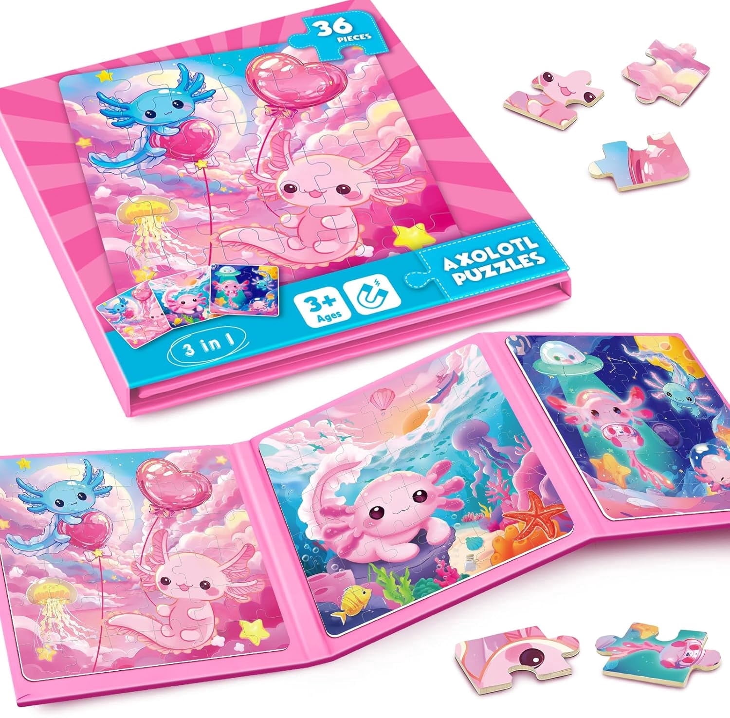Dan&Darci, Jumbo Shimmery Unicorn Floor Puzzle, 45-piece, Ages 3-6