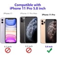 thumbnail image 2 of Military Grade Drop iPhone 11 Pro Case with Tempered Glass Screen Protector Shockproof with Kickstand Stand Built-in Magnetic Car Mount Protective Case for iPhone 11 Pro Phone Case (Blue), 2 of 10