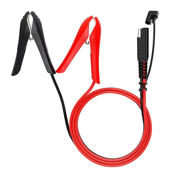 2FT 16AWG Battery Alligator Clip to SAE Connector Extension Cable,12V SAE Quick Release Adapter Cable