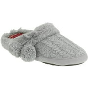 DF by Dearfoam Women's Cable Knit Scuff Slipper