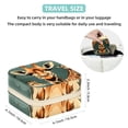 thumbnail image 5 of Giraffe Travel Portable Square Jewelry Box with Necklace Organizer, Earring Organizer, and Display Case - Ideal for Rings, Earrings, Necklaces, Bracelets, and More - Suitable for Girls and Women, 5 of 6