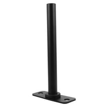 OULII Black Wall Mounted Weight Plate Holder Gym Storage Rack Space Saving Design