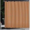thumbnail image 4 of Ambesonne Abstract Shower Curtain, Retro Square Like Elements, 69"Wx75"L, Taupe Vermilion, 4 of 5