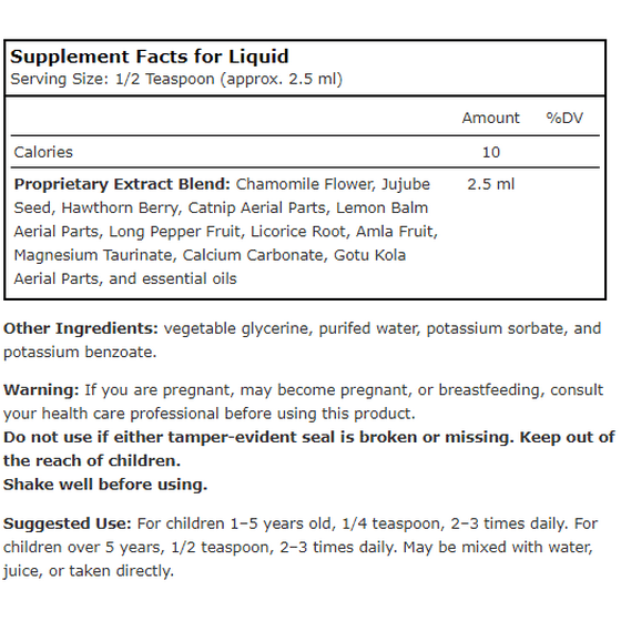 planetary herbals calm child