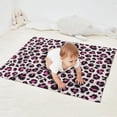 thumbnail image 2 of Pink and Black Of Leopard Print Blanket,Comfortable Soft Flannel Throw Blanket,All Season,Warm Lightweight Blankets for Sofa Bed Couch Living Room Chair,30"x40", 2 of 4
