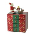 thumbnail image 2 of Northlight 10.5" Red and Green Elegant Advent Storage Calendar Box, 2 of 4
