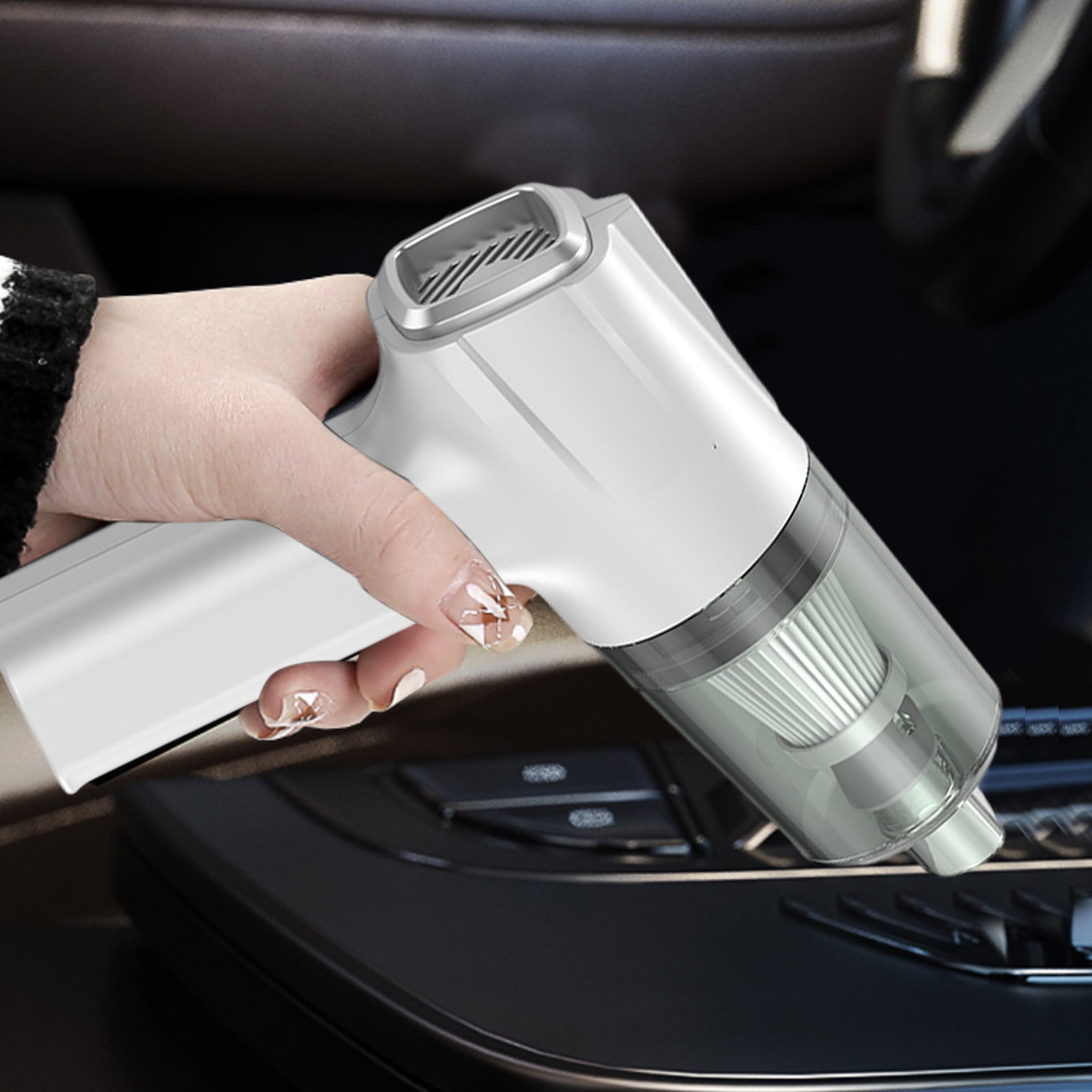YZEGDCH Floorcare ,Lightweight Mini Vacuum,Wireless Handheld Car Vacuum Cleaner Rechargeable,Strong Suction,3 In1 Buster & Blower & Hand Pump,Dry Use for Car,Keyboard