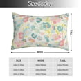thumbnail image 2 of Zufioo Watercolor Wildflowers Print Double-Sided Throw Pillow Cover, Pillow Protector Home Decor - With Hidden Zipper, Suitable for Bedroom, Living Room, Car Interior-16"x24", 2 of 6