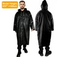 thumbnail image 5 of 2 Pack Rain Ponchos for Adults Men Women, Reusable EVA Clear Raincoat Waterproof with Hood Heavy Duty, 5 of 8