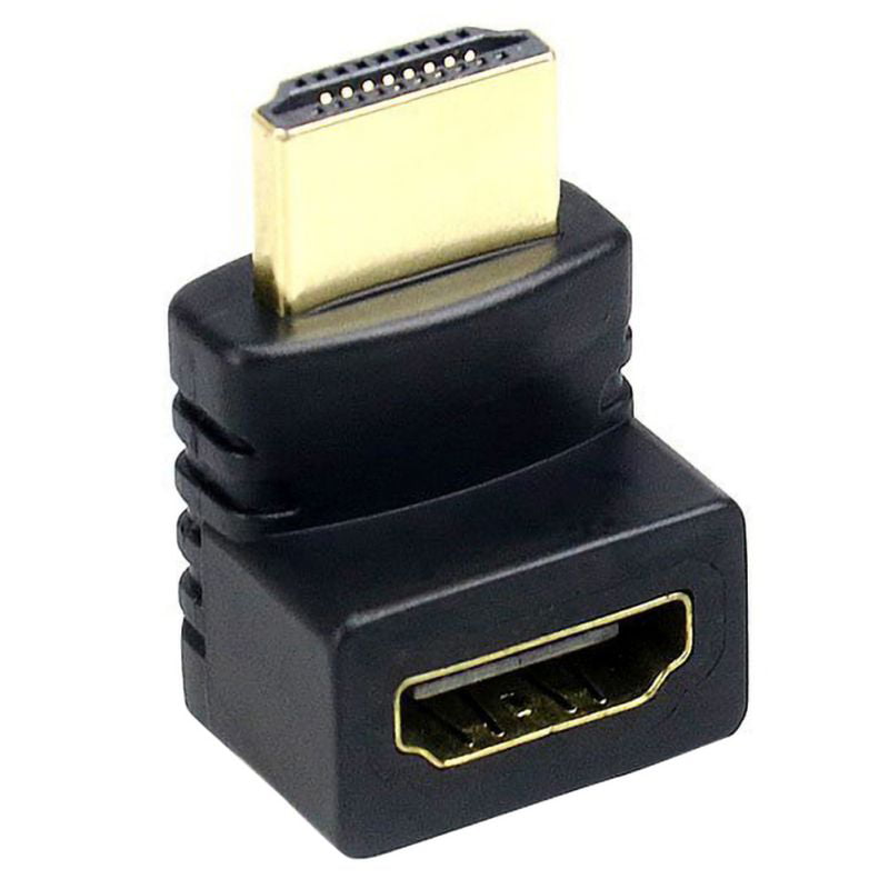 Gold Plated HDMI 90 Degree and 270 Degree Male to Female Adapter Supports 3D 4K 