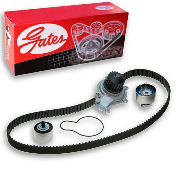 Gates PowerGrip Timing Belt Kit w Water Pump compatible with Chrysler PT Cruiser 2.4L L4 2001-2002