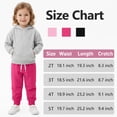 thumbnail image 3 of Resinta 3 Pack Toddler Girls Boys Sweatpants Kids Casual Athletic Pull-On Cotton Jogger Pants with Drawstring for Boys Girls, 3 of 10