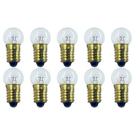 

OCSParts 1482 Miniature Light Bulb 6 Volts 0.45 Amps - 10 Pack